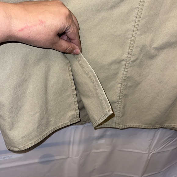 LL Bean Jacket Men 44 Tall Field Safari Chore Coat Blazer Presentation Elbow Pad - Picture 8 of 13